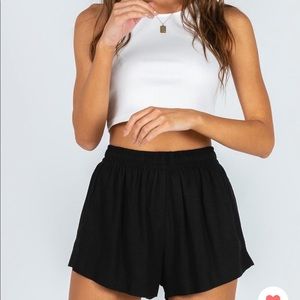 princess polly black distant shorts